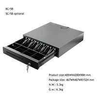 Système de point de vente, boîte à argent en métal, RJ11, tiroir-caisse USB, fabricant de tiroirs-caisses pour ordinateurs de bureau