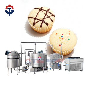 Ligne <span class=keywords><strong>de</strong></span> production <span class=keywords><strong>de</strong></span> cupcakes entièrement automatique avec machine à faire des gâteaux à haute capacité Usines alimentaires - Product Image 2