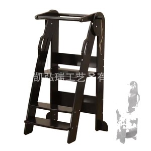 Torre de aprendizaje de madera, taburete para lavabo, lavabo infantil, taburete de madera para lavarse las manos, plegable - Product Image 1