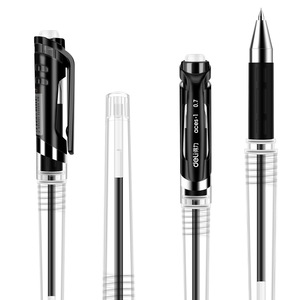 Bolígrafo de Gel S20, Tinta Negra de 0.7 mm, Herramienta de Escritura para Oficina y Escuela, Cuerpo de Plástico, Tapa con Punta Extraíble - Product Image 4