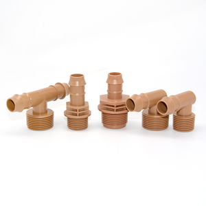 Système d'irrigation de jardin, connecteur <span class=keywords><strong>à</strong></span> barbelés brun, coude <span class=keywords><strong>à</strong></span> 90 degrés, raccords 1/2 pouce, <span class=keywords><strong>tuyau</strong></span> d'irrigation <span class=keywords><strong>goutte</strong></span> <span class=keywords><strong>à</strong></span> <span class=keywords><strong>goutte</strong></span> de 17 mm - Product Image 4