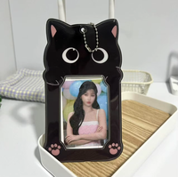 Porte-cartes et porte-clés en PVC style rétro en forme d'animaux mignons de dessin animé, vente en gros