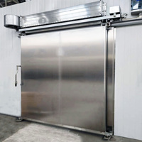 Porte coulissante hygiénique en acier inoxydable, porte courbée en acier inoxydable de qualité alimentaire 304, surface lisse