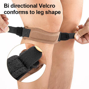 Rodillera deportiva de poliéster ligera de producción a gran escala, diseño antideslizante transpirable ajustable para protección contra la artritis - Product Image 5