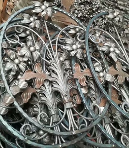 OUYA Schmiedeeisen tor Dekorative Rosetten Zäune & Gitter komponenten Druck behandeltes Holz Naturtyp - Product Image 2