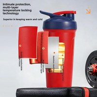 Gobelet isotherme portable en acier inoxydable 316 de grande capacité pour protéines en poudre, idéal pour l'extérieur et la voiture