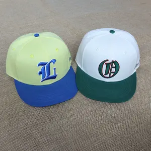 Cappelli di Snapback del Logo personalizzato del pannello all'ingrosso 6, cappello di Snapback del cotone di alta qualità con il logo