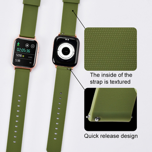Bracelet de montre en caoutchouc de silicone à dégagement rapide, en Stock, 8 couleurs, 20mm - Product Image 6
