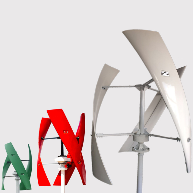 China Factory RX-600X 600W-2000W Vertical Axis Wind Turbine 12V/24V Output Custom Rotor Diameter for Sale