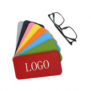 Custom Printed Logo <b>Drawstring</b> Sportpacks Felt Cases for Promotional Sunglasses <b>Pouch</b> Bag - Product Image 1