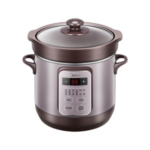 Olla de Cocción Lenta Eléctrica Inteligente Midea de 1-2L, Multifuncional, para Sopa, Guiso y Estofado, Color Arcilla Púrpura - Product Image 3