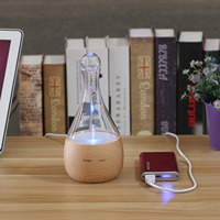 Diffuseur d'huiles essentielles à ultrasons 50 ml, nébuliseur d'aromathérapie, batterie intégrée, design portable pour usage domestique et hôtelier