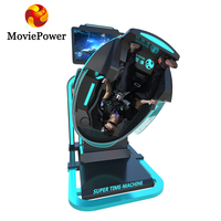 Simulador de Vuelo VR 360 con Movimiento Completo, Juego de Disparos VR, Remolque de Cine 9D, Proveedor de Parques de Realidad Virtual Movie Power