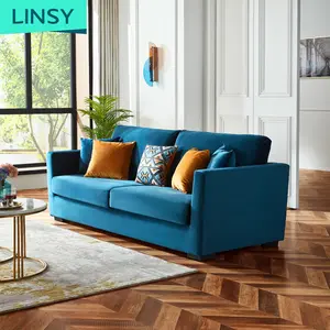 Linsy Living Room Canape Moderne Sofa En Terciopelo Canap Chesterfield En Velours L 3 2 1 Lit 3 Places S049