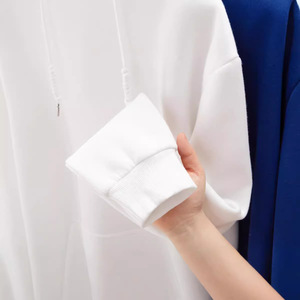 Tùy Chỉnh 330G Bông Trọng Lượng Nặng Lông Cừu Biểu Tượng Tùy Chỉnh Áo Thun Thiết Kế Logo Với Túi Unisex 3D Logo Dập Nổi Trống Áo - Product Image 3