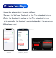 Adaptateur sans fil CarPlay USB Aijia, Android Auto, Mirrorlink, lecteur multimédia de voiture, Bluetooth