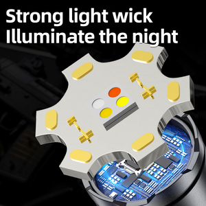 Linterna de Alta Intensidad con Cuatro Colores de Luz, Largo Alcance, Zoom Telescópico, Diseño Compacto de Aleación de Aluminio - Product Image 3
