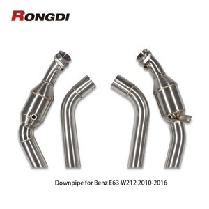 ท่อดาวน์ไปป์สำหรับ Mercedes-Benz E63/E63S AMG W212 ปี 2013-2016 ท่อไอเสียแบบไหลอิสระ ท่อตรง - Product Image 3