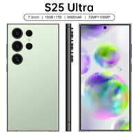 Prix de Gros Nouveau Smartphone Original S25 Ultra 2K OLED 120Hz 5G 16Go+1To Android 14 Octa Core LTE 1To Débloqué