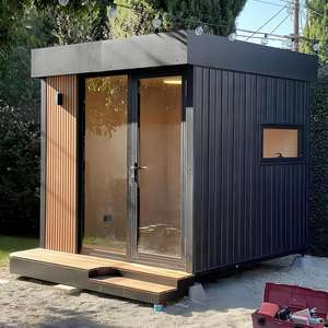Sala de Sauna al aire libre con calefacción eléctrica de lujo moderna para 2-8 personas Producto más vendido para villas Construcción de madera maciza - Product Image 3