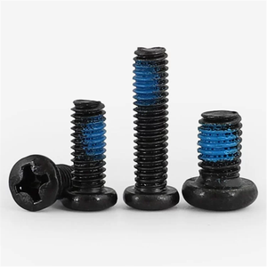 M2 M3 M4 M6 M8 M10 M12 DIN7985 Black Pre Applied Adhesive Bolt Nylon Patch Nylok Blue Patch <b>Lock</b> Machine Screw - Product Image 3