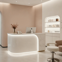 Magasins de cosmétiques, salons de manucure, instituts de beauté, magasins de vêtements, bureaux d'accueil d'entreprise, petits bars, caisses enregistreuses laquées marbrées