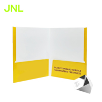 Carpeta de archivos de presentación en papel A4 A5 con logotipo personalizado, protección UV, bolsillos de almacenamiento de documentos comerciales impresos de fábrica elegantes