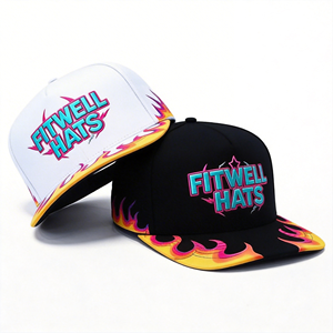 Gorras de Béisbol Unisex Ajustables de 5 Paneles con Diseño de Llama, Gorras con Logotipo Bordado Personalizado - Product Image 6