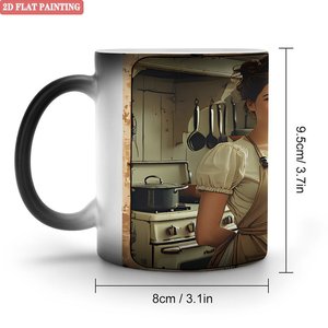 Frosted Matte <b>Ceramic</b> <b>Mug</b> 11oz Color Changing Heat Sensitive Drinking Cup - Product Image 1