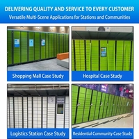 Casier à colis électronique en libre-service, armoire de rangement intelligente, paiement par code QR, étanche, résistant aux intempéries, 83 compartiments pour colis