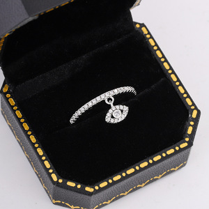 Gioielli alla Moda KYRA01179 Anello a Forma di Occhio Placcato in Platino con Zirconi 3A per Uso Quotidiano Femminile - Product Image 5