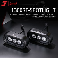 Lumière auxiliaire pour moto 1300RT, projecteur avant haute luminosité, lumière halo 6 couleurs, lumière blanche haute puissance 90W
