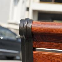 Allsome — banc de jardin en bois rustique et moderne, en aluminium et métal, meubles d'extérieur