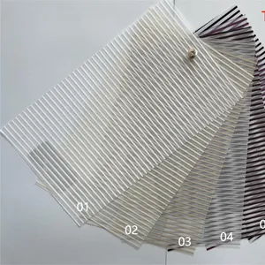Şeffaf şeffaf kumaş polyester kumaş pencere tonları şeffaf stor kumaşı