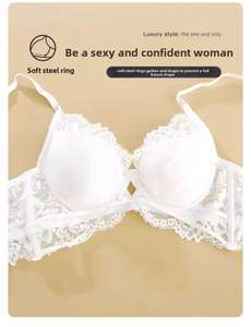 Nouveau Ensemble de soutien-gorge bikini gothique <span class=keywords><strong>style</strong></span> français à licou, sexy, fin, à bonnets complets, doux, à armatures, qui affine l'apparence des grandes poitrines - Product Image 3