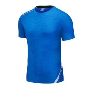 Men's Casual Short-Sleeved Hip Hop Sports T-Shirt Breathable Knitted 100% Polyester Fabric Oversized Fit Custom Logo Printed - Product Image 3