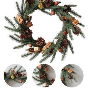 Décorations <span class=keywords><strong>de</strong></span> Noël, <span class=keywords><strong>couronne</strong></span> <span class=keywords><strong>de</strong></span> Noël pour porte, décoration <span class=keywords><strong>de</strong></span> fenêtre, support OEM/ODM - Product Image 1