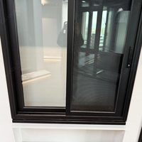 Ventanas Modernas Corredizas de Aluminio con Doble Acristalamiento y Aislamiento Acústico con Rotura de Puente Térmico para Dormitorio, Bar, Porche, Ventanal, Guardarropa, Cafetería