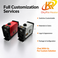 Chauffage diesel vertical intégré OkyRie AX53V 5KW, ensemble complet, chauffage d'appoint pour camion, camping-car, yacht