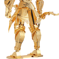 Piececool Şövalye Firmament 3D Metal Yapboz DIY Montajlı Şövalye Figürü Modeli Modern Fantezi Masaüstü Sergi Hediyesi Yetişkinler Çocuklar 5 Yıldız