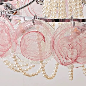 Lustre en verre <span class=keywords><strong>romantique</strong></span> pour salle à manger et salon Lumière chaude et confortable pour l'éclairage de la chambre principale - Product Image 5