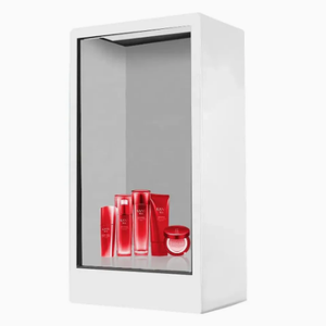 Caja de vídeo interactiva de 55 pulgadas, pantalla táctil, publicidad, escaparate transparente holográfico 3D, pantalla LCD transparente de 75 pulgadas - Product Image 1