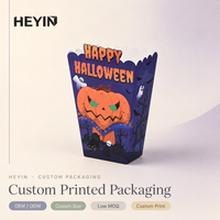Boîte à Popcorn Personnalisée pour Halloween, Vente en Gros, Boîte à Collation en Carton à Bord Festonné pour Popcorn, Bonbons, Biscuits, Cadeaux de Fête