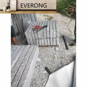 G603 Ev Gris-Blanco, Bloques de <span class=keywords><strong>Granito</strong></span> Modernos para Pavimentación, Piedra para Cercas y Palisadas Exteriores, Adoquines Flameados y Martillados - Product Image 4