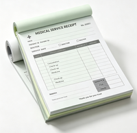 Carnet de commandes personnalisé à reliure parfaite, imprimé offset sur carton fantaisie, pour reçus de livraison de cuisine de restaurant