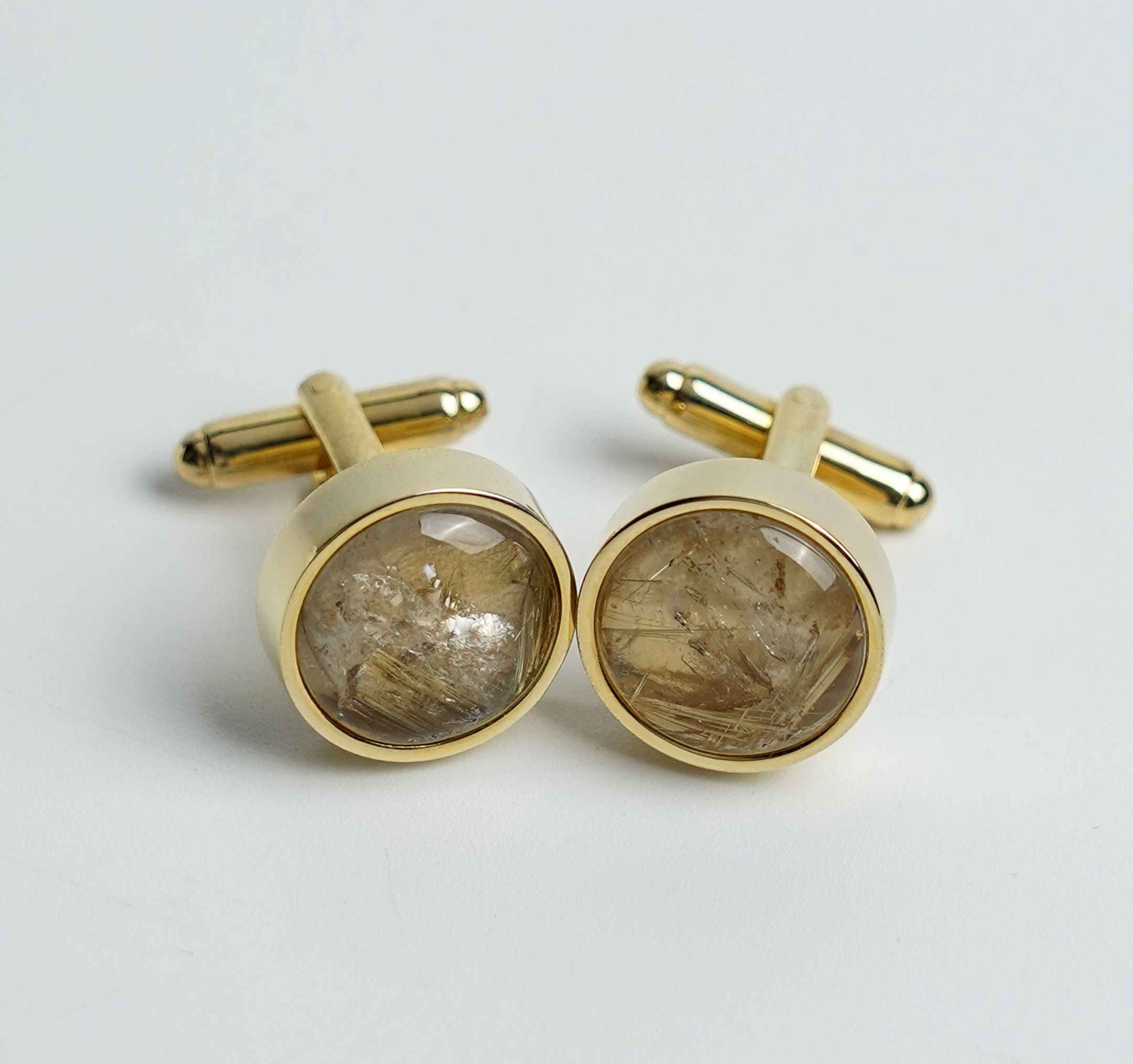 MSDAVA003-Golden Rutilated Quartz - Circle