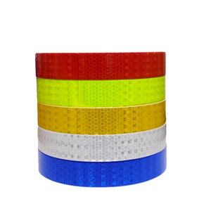 <span class=keywords><strong>Bande</strong></span> réfléchissante prismatique ronde haute intensité Showway verte/jaune pour véhicules et camions, 45,7 m, motif diamant rétro - Product Image 6