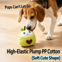 Jouet en peluche pour chien en forme de fruit, sonore et grinçant, pour chat, lapin, souris, jouet à mâcher interactif et durable pour chien, pour le nettoyage des dents, animal en peluche doux pour chiot