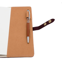Ensemble de papeterie en cuir PU personnalisé cahier journal pour cadeau avec stylo cahier de journal démontable ligné