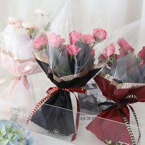 ถุงบรรจุภัณฑ์กันน้ำแบบ OPP สำหรับช่อดอกไม้ หลายแบบ ขายส่ง กล่องบรรจุภัณฑ์ดอกไม้แบบเต็มกล่อง - Product Image 4